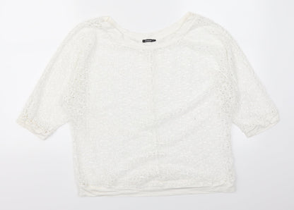 Roman Womens White   Pullover Jumper Size 12