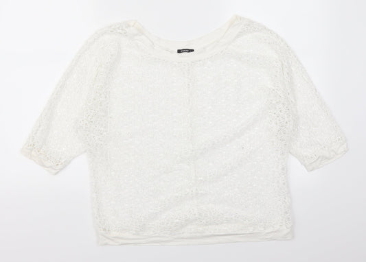 Roman Womens White   Pullover Jumper Size 12
