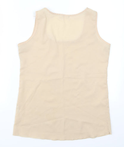 Liva Girl Womens Beige   Basic Tank Size 2XL