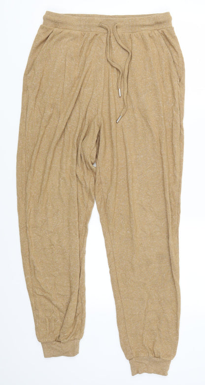 Womens UK Size 12 ASOS Regular Fit Sweatpants Beige Trousers