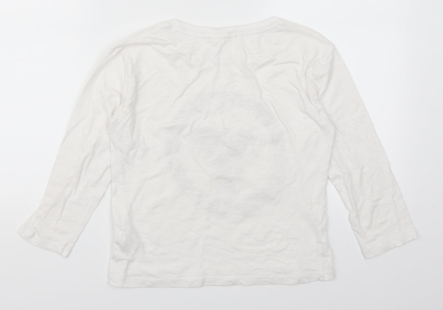 H&M Girls White   Basic T-Shirt Size 11-12 Years  - No2
