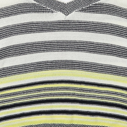 F&F Womens Yellow Striped  Pullover Jumper Size 12