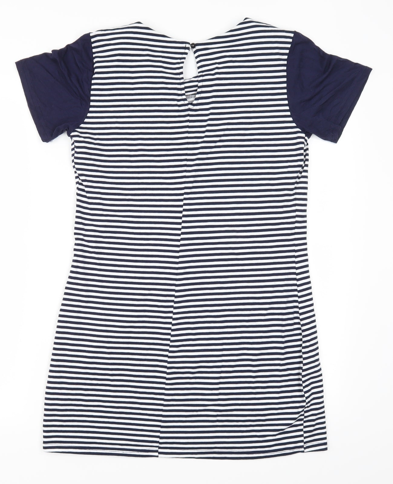 Cameo Rose Womens Blue Striped  T-Shirt Dress  Size S