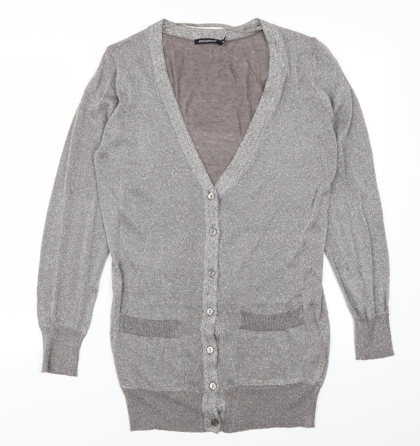 Atmosphere Womens Grey   Cardigan Jumper Size 10
