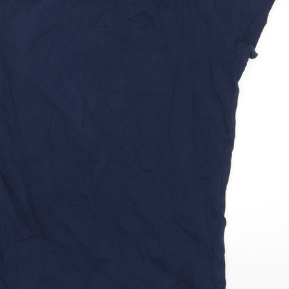 F&F Womens Blue Solid  Top Pyjama Top Size 6