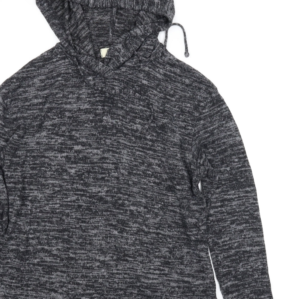 Papaya Womens Grey   Pullover Hoodie Size S