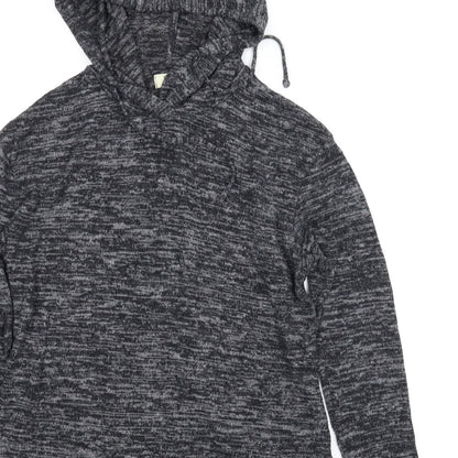 Papaya Womens Grey   Pullover Hoodie Size S