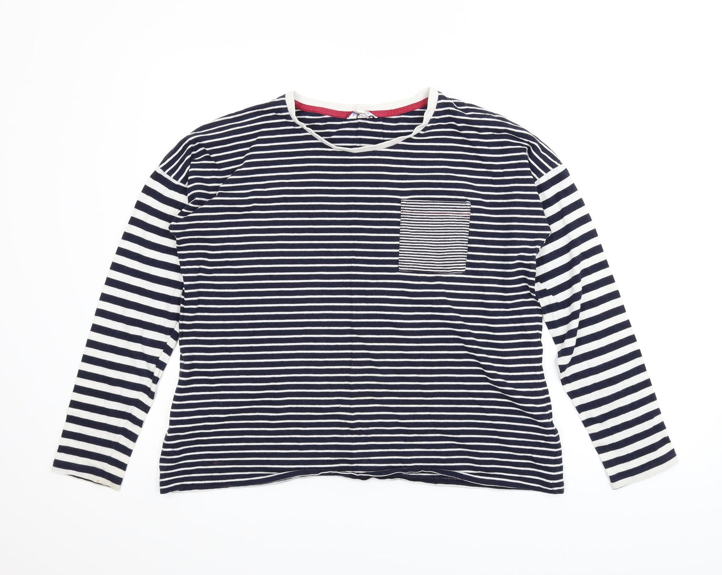 Womens UK Size 10 Falmer Blue Basic T-Shirt