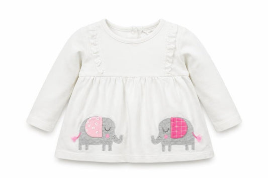 M&Co Girls White Animal Print  A-Line  Size 3-6 Months