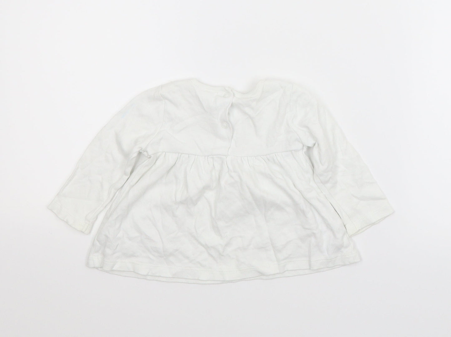 M&Co Girls White Animal Print  A-Line  Size 3-6 Months