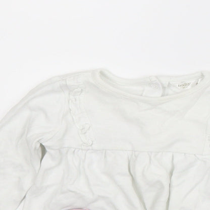 M&Co Girls White Animal Print  A-Line  Size 3-6 Months