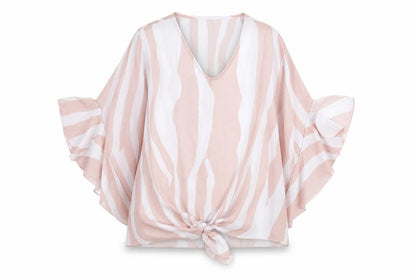 Womens UK Size M Preworn Pink Basic Blouse