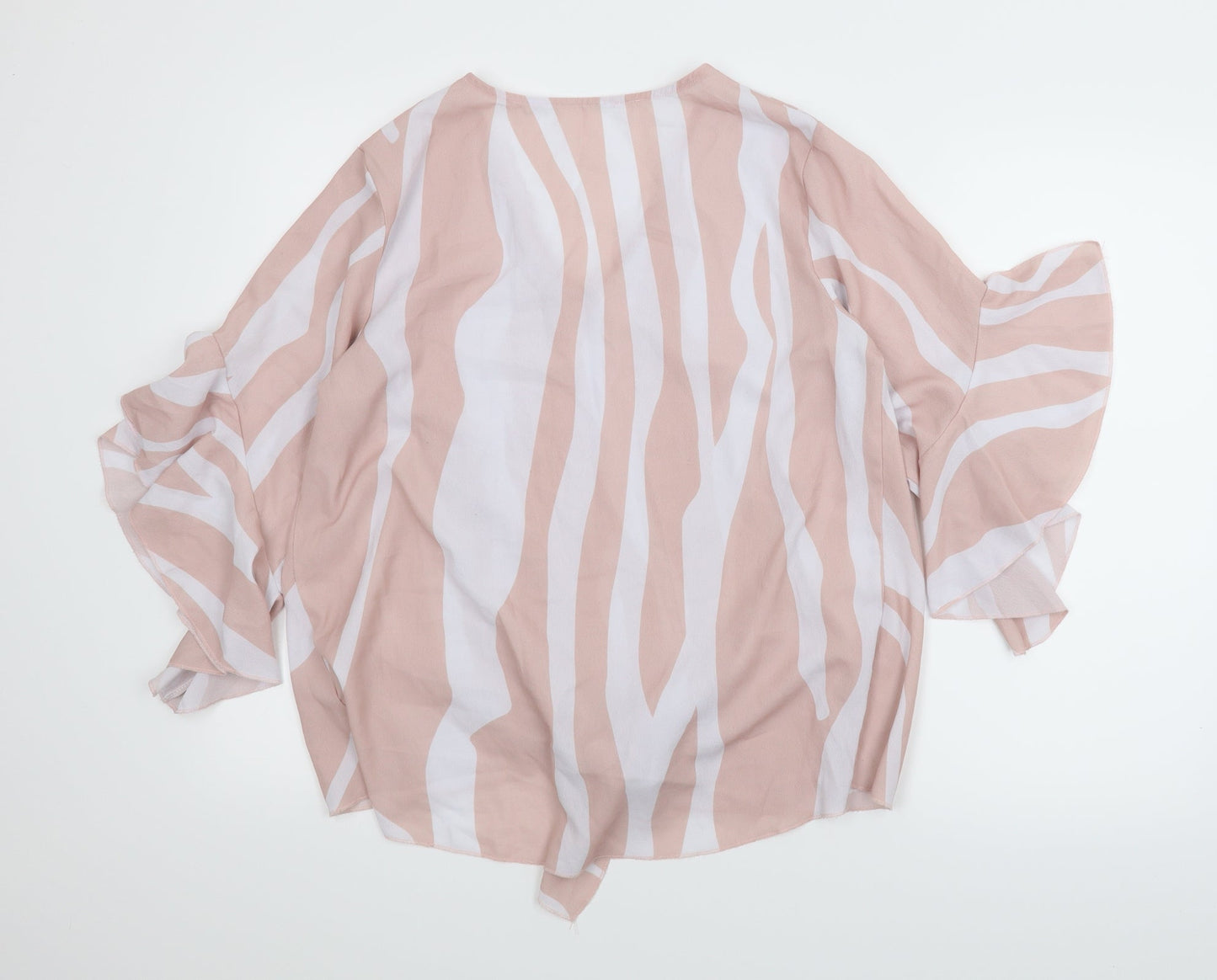 Womens UK Size M Preworn Pink Basic Blouse