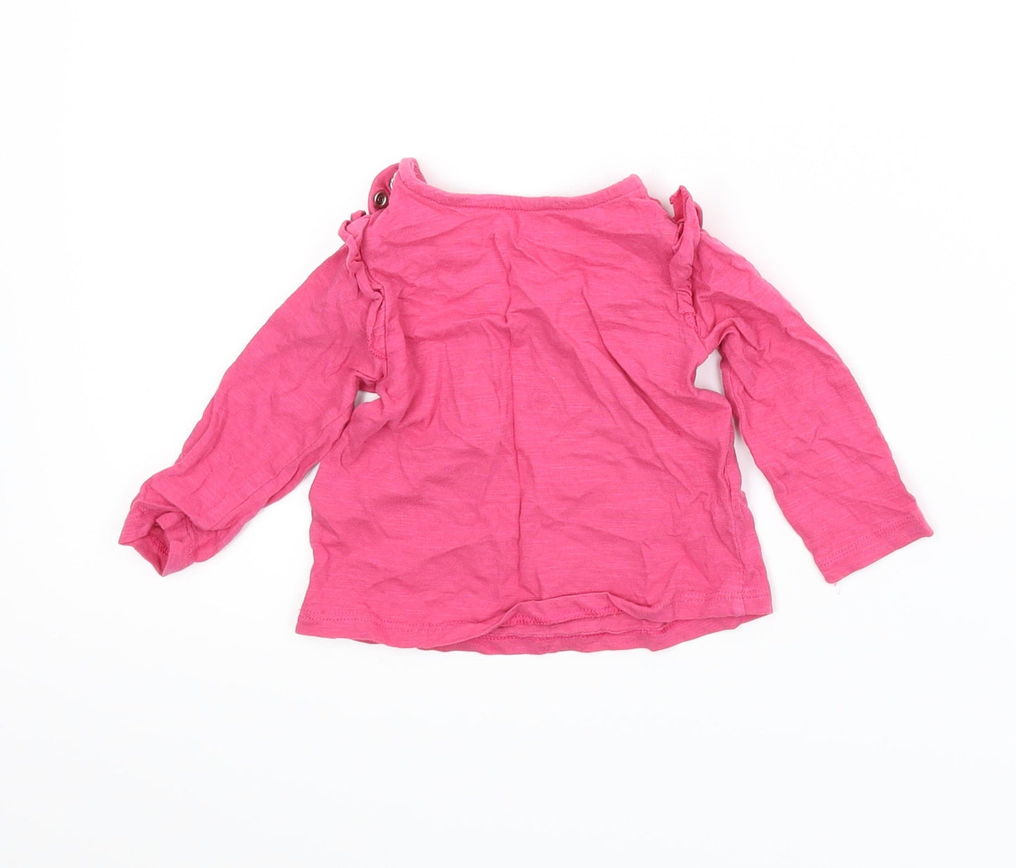 F&F Girls Pink   Basic T-Shirt Size 3-6 Months