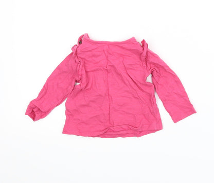 F&F Girls Pink   Basic T-Shirt Size 3-6 Months