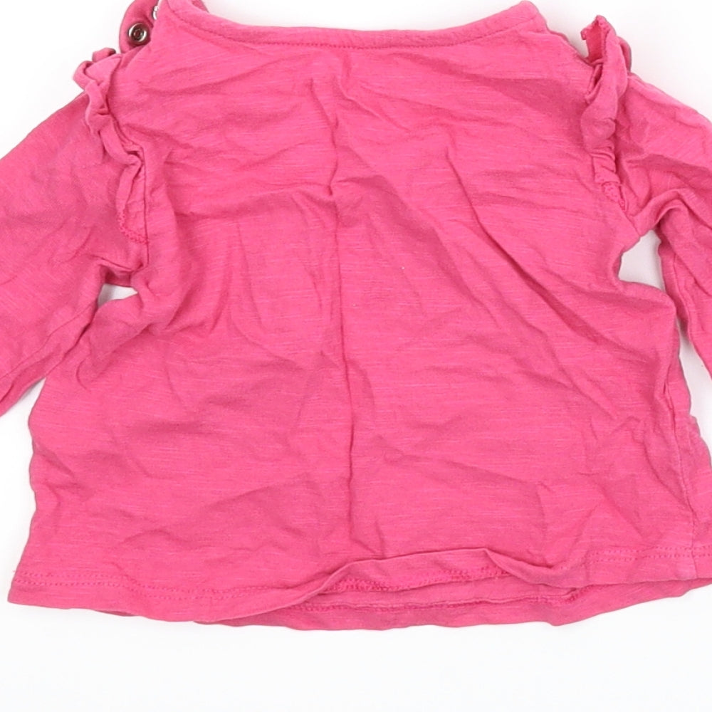 F&F Girls Pink   Basic T-Shirt Size 3-6 Months