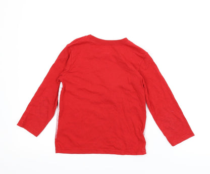 Garanimals Boys Red   Basic T-Shirt Size 5 Years