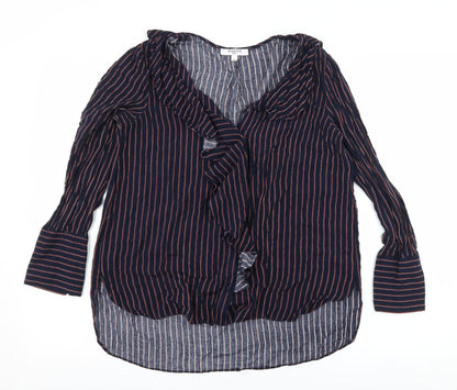 Womens UK Size S Sweewe Blue Basic Blouse