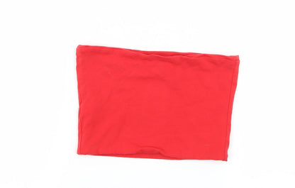 Womens UK Size 6 Topshop Red Basic Tank