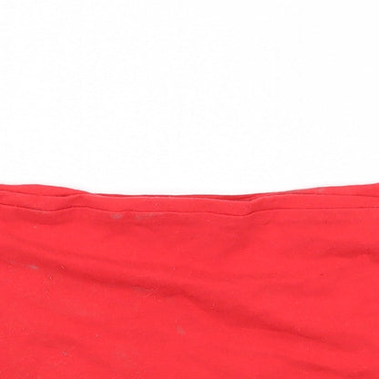 Womens UK Size 6 Topshop Red Basic Tank