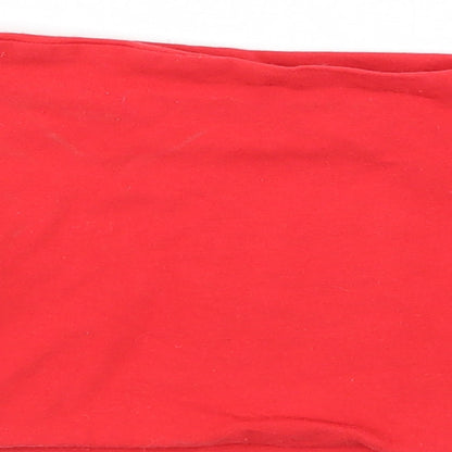 Womens UK Size 6 Topshop Red Basic Tank