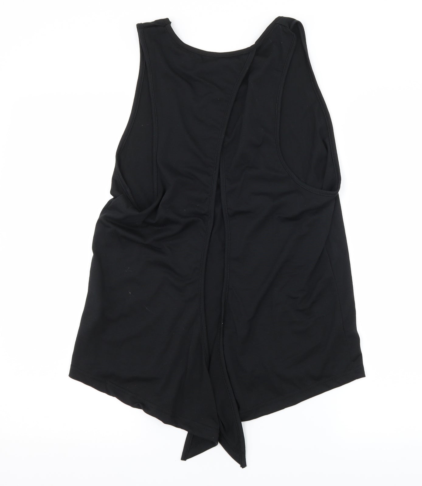 Womens UK Size L Preworn Black Basic Tank