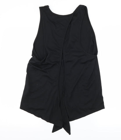 Womens UK Size L Preworn Black Basic Tank