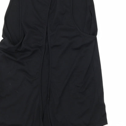 Womens UK Size L Preworn Black Basic Tank