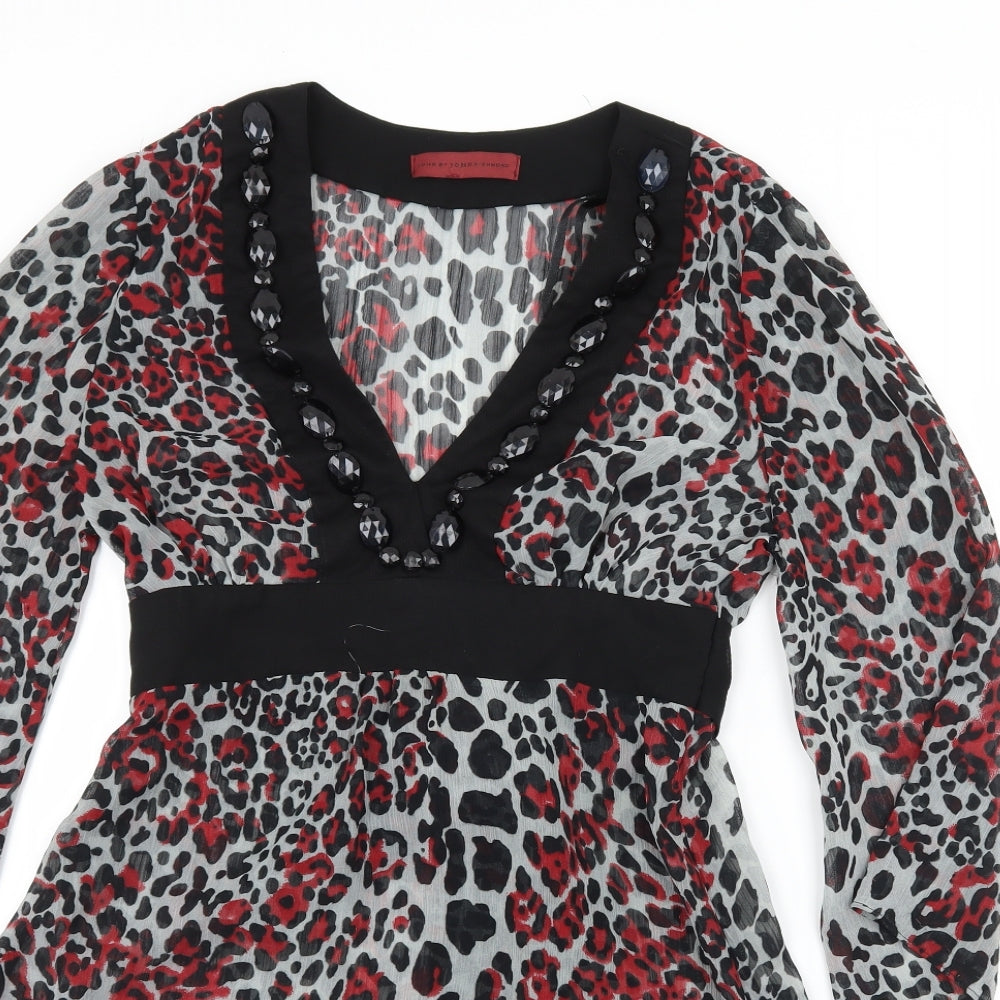 Womens UK Size 8 John Richmond Multicoloured Basic Blouse