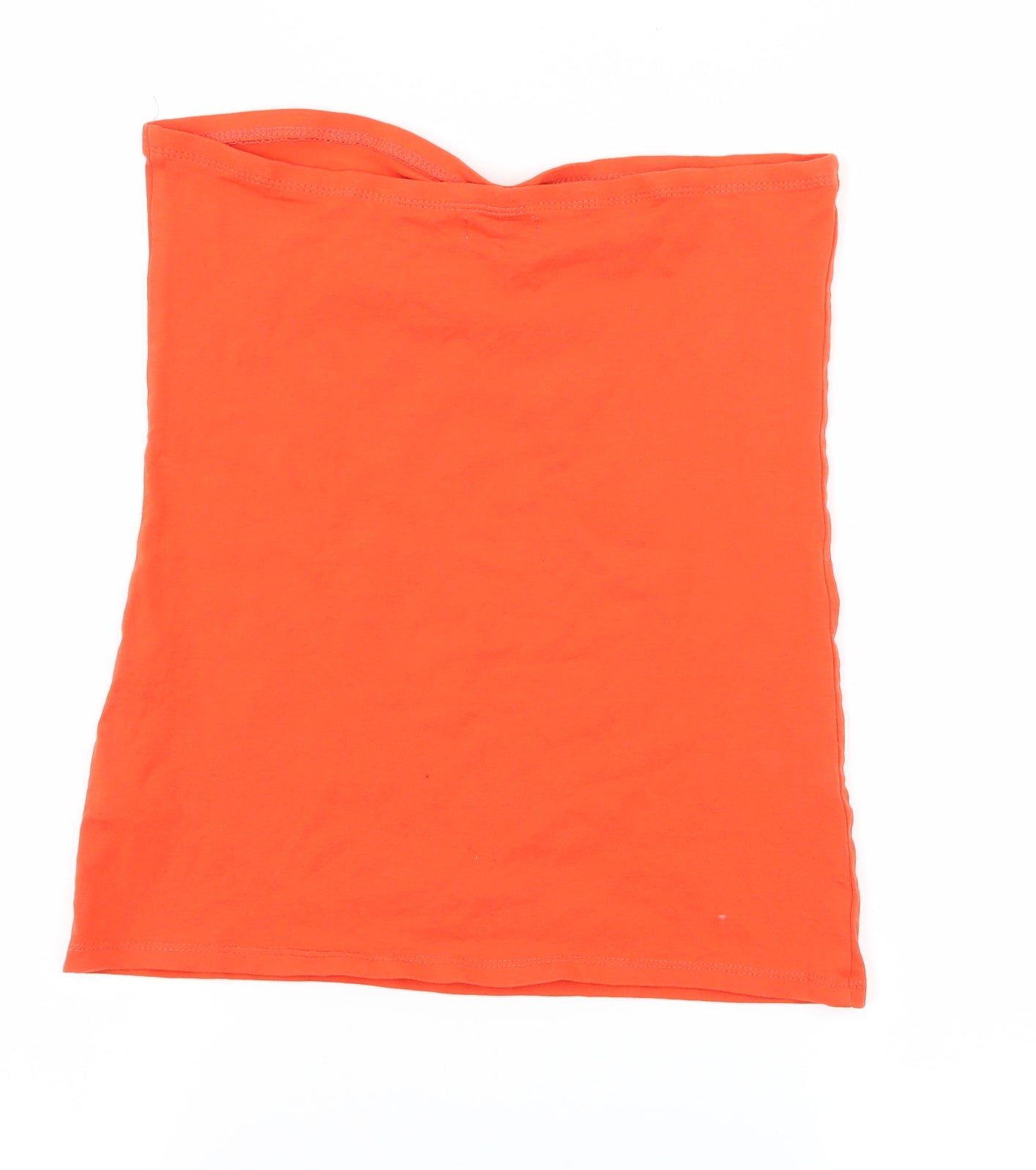 Womens UK Size S New Look Orange Basic Blouse