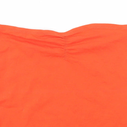 Womens UK Size S New Look Orange Basic Blouse
