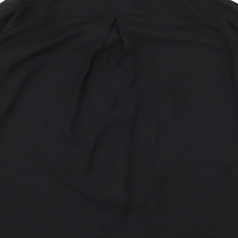 Womens UK Size 10 Zanzea Black Basic Blouse