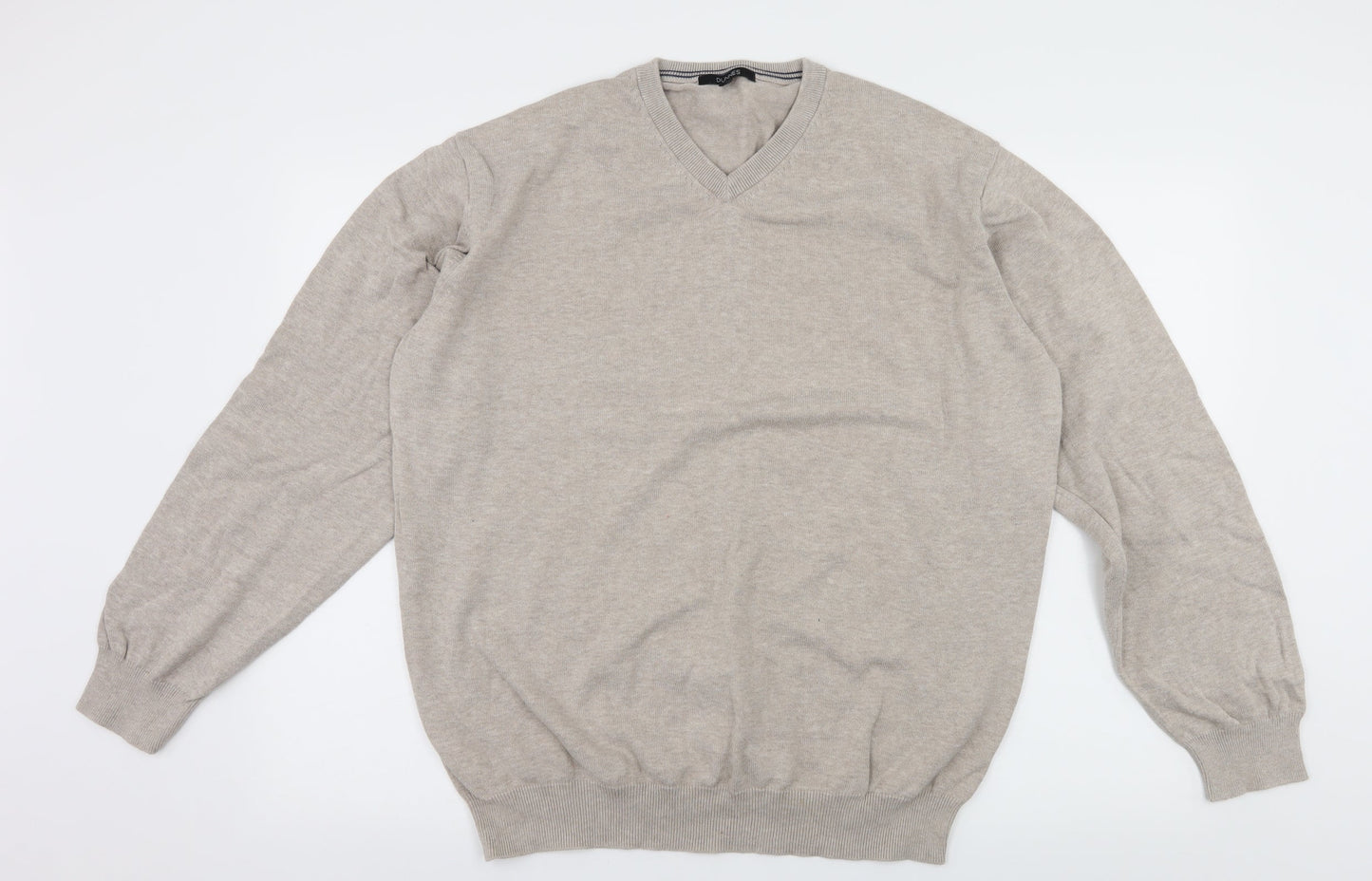 Dunnes Mens Ivory  Knit Pullover Jumper Size 2XL