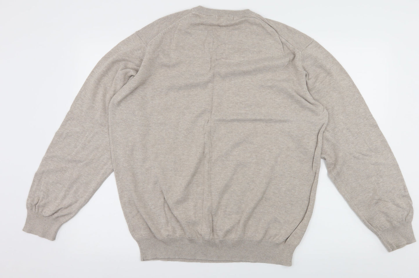 Dunnes Mens Ivory  Knit Pullover Jumper Size 2XL