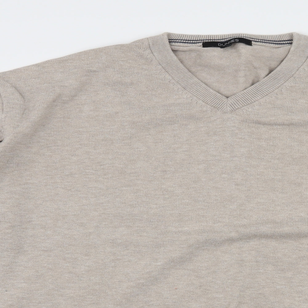 Dunnes Mens Ivory  Knit Pullover Jumper Size 2XL