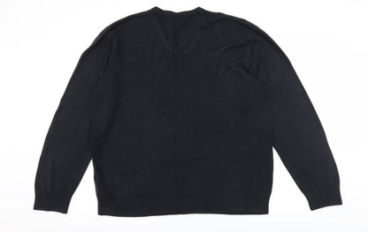 Blue Harbour Mens Blue  Knit Pullover Jumper Size 2XL