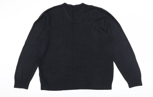 Blue Harbour Mens Blue  Knit Pullover Jumper Size 2XL
