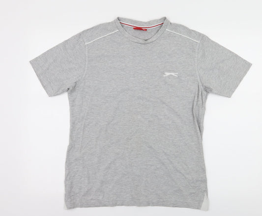 Slazenger Mens Grey  Jersey  T-Shirt Size XS