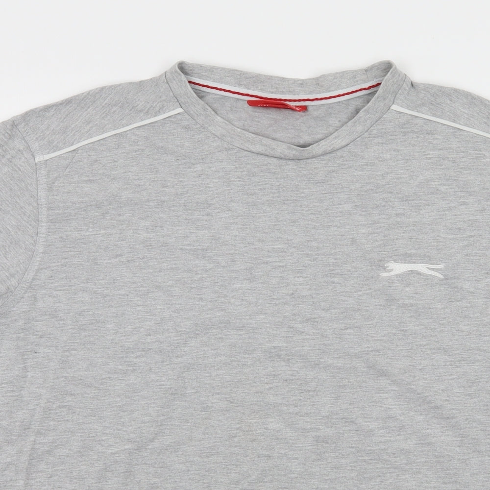Slazenger Mens Grey  Jersey  T-Shirt Size XS