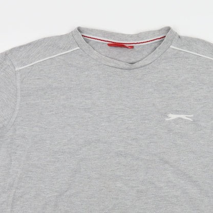 Slazenger Mens Grey  Jersey  T-Shirt Size XS