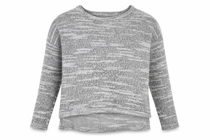 New Look Womens Grey Striped Knit Pullover Jumper Size 10