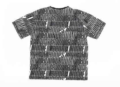 F&F Boys Black  Jersey Basic T-Shirt Size 9-10 Years  - Score