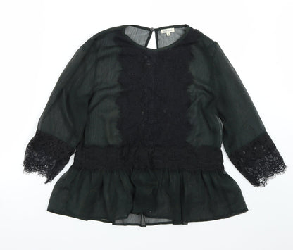 Womens UK Size 10 Riverisland Green Basic T-Shirt