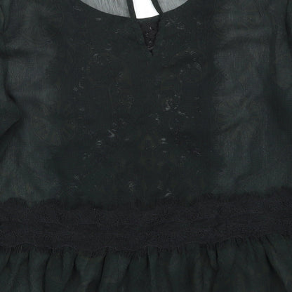 Womens UK Size 10 Riverisland Green Basic T-Shirt