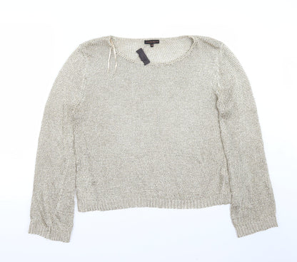 Limited Edition Womens Gold   Pullover Jumper Size 18