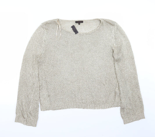 Limited Edition Womens Gold   Pullover Jumper Size 18