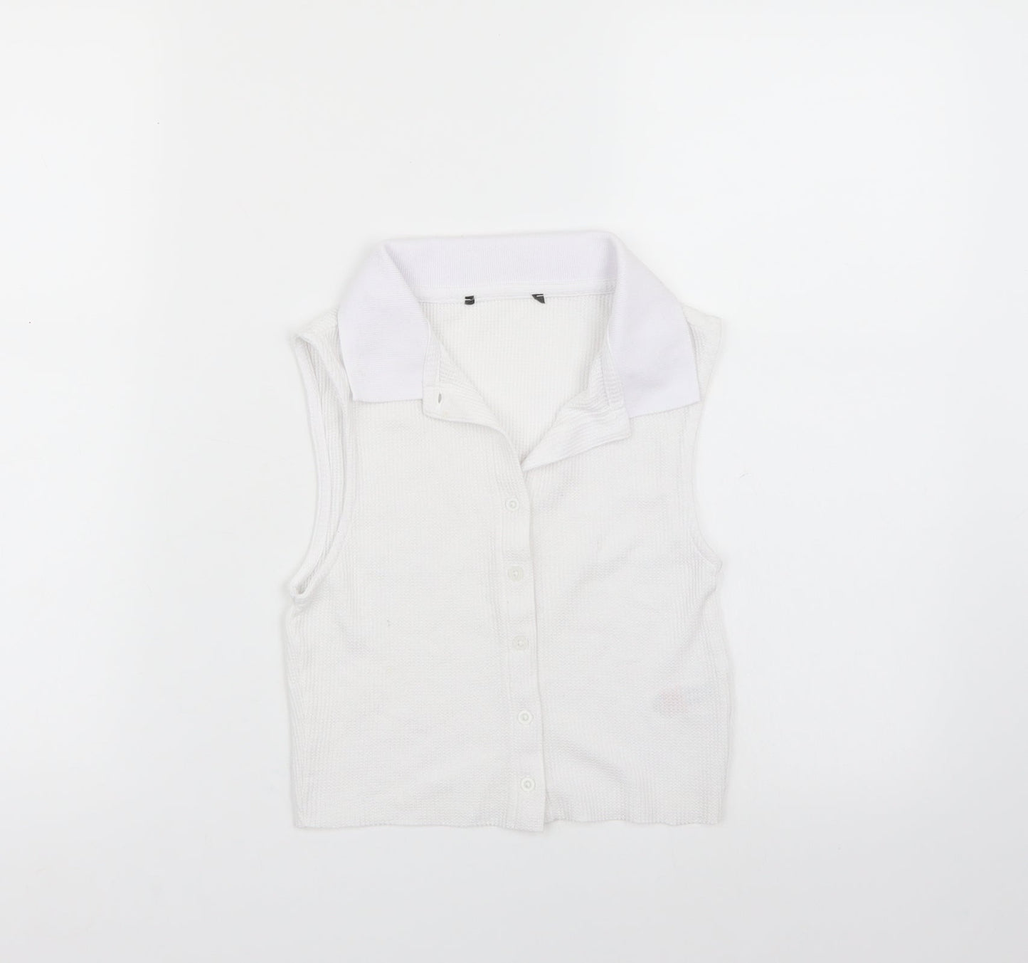 Primark Womens White   Basic Button-Up Size XS