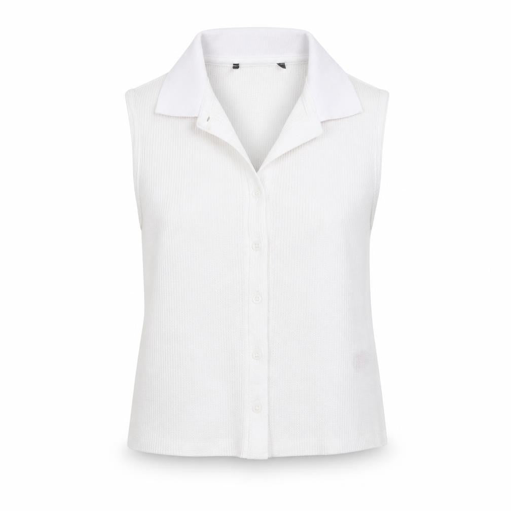Womens UK Size XS Primark White Basic Button-Up