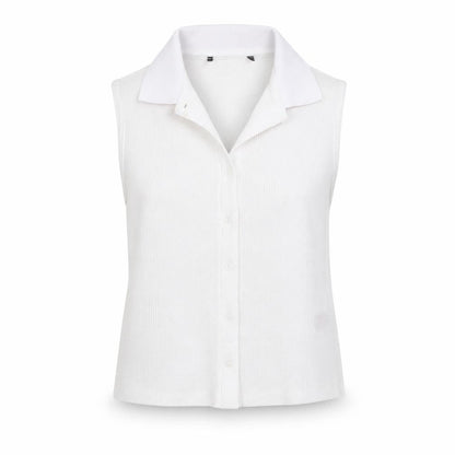 Womens UK Size XS Primark White Basic Button-Up