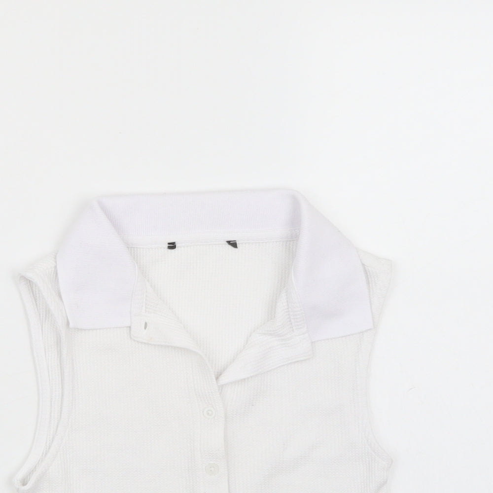 Primark Womens White   Basic Button-Up Size XS